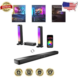 Apollo S70: Detachable Soundbar with RGB Lighting & Bluetooth 5.3 Connectivity - Picture 1 of 11