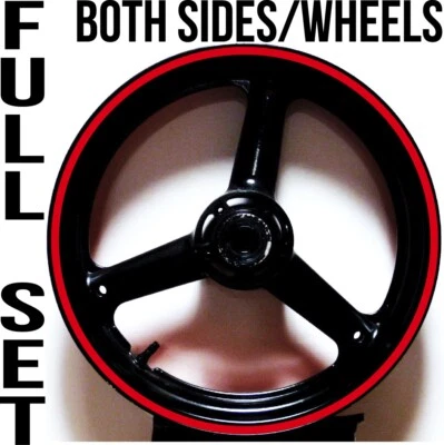 CGD GRAPHICS 3M REFLECTIVE RIM STRIPES WHEEL DECALS TAPE STICKERS MOTORCYCLE CAR for 17" RIMS