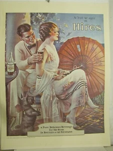 Hires "At Least We Agree On Hires" Sign No. 4361 1970's 18" x 24" - Picture 1 of 1