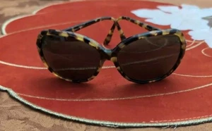 Maui Jim's Sunglasses Leopard Print With Coach Case - Picture 1 of 9