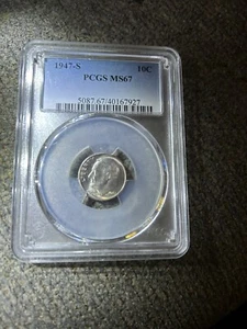 1947-S Proof Like Roosevelt 10c Silver Dime PCGS MS 67 PL - Picture 1 of 1
