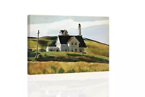 "Hill and Houses-Edward Hopper"" arte de pared con lona o estampado" - Imagen 1 de 3