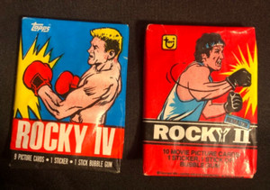 1979 Topps Rocky II Unopened Wax Pack & 1985 Rocky IV Unopened Wax Pack (both)