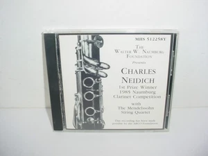 Charles Neidich Clarinet Competition 1985 Winner CD Mozart Weber - Imagen 1 de 2