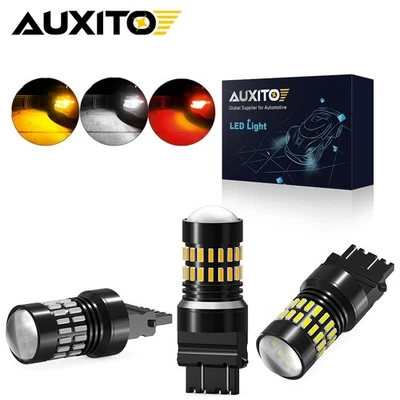 AUXITO 7443 7440 Amber LED Front Turn Signal Light Bulbs No Hyper Flash CANBUS - Image 1 of 4