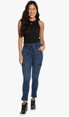 Pantalones de mezclilla cargo Juicy Couture Laguna, talla 29 para mujer Foto 1 de 4