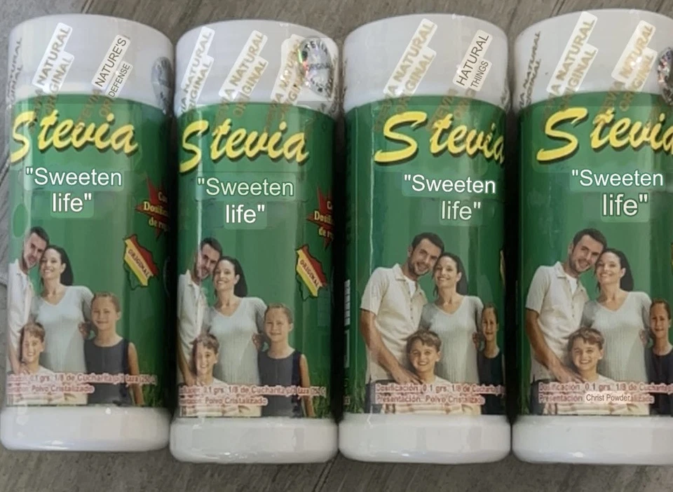 Lote of 4 ORIGINAL STEVIA FROM BOLIVIA "Sweeten Life" 250gr Exp Dic 26 - Image 1 of 1