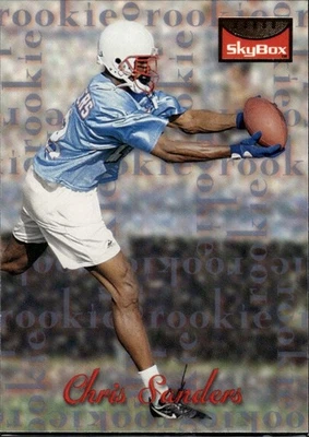 1995 SkyBox Premium #184 Chris Sanders Houston Oilers Rookie - Image 1 of 2