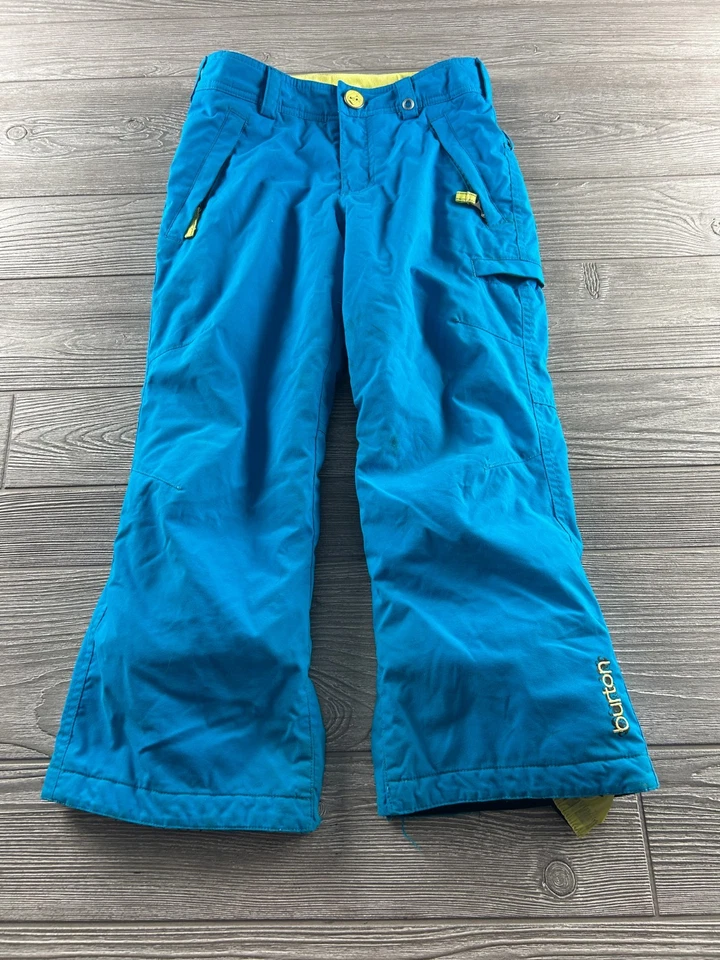 Burton DryRide Snow Ski Skiing Snowboard Pants, Blue Kids Youth Medium 7/8 - Image 1 of 4