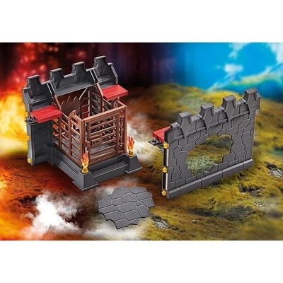 Playmobil Additional Wall for Burnham Fortress Sealed HTF retired 9841 Novelmore - Image 1 of 2