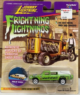 1996 JOHNNY LIGHTNING FRIGHTNING LIGHTNINGS `59 CADILLAC HAULIN’ HEARSE GREEN S2 - Image 1 of 4