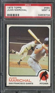 1973 TOPPS #480 JUAN MARICHAL PSA 9 GIANTS HOF *B73502 - Picture 1 of 2