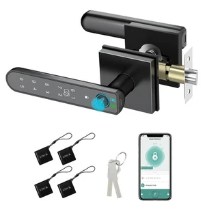 Smart Fingerprint Door Lock:Fingerprint Door Knob-Biometric 5-in-1 Finger Pri... - Picture 1 of 7