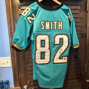 Maglia personalizzata firmata Jimmy Smith Auto Jaguars Beckett Witness BAS COA XL - Foto 1 di 5
