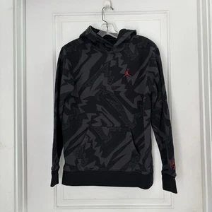 Nike Air Jordan Hoodie Youth XL Black Sweatshirt Pullover Jumpman Basketball - Picture 1 of 12