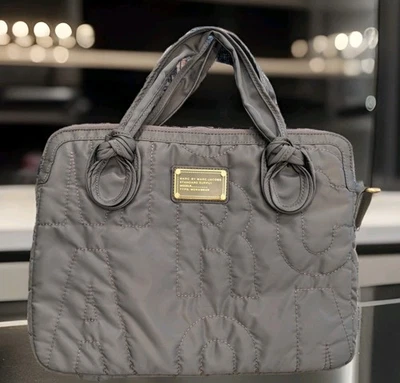 Marc By Marc Jacobs Ropa de Trabajo Bolso para Laptop Acolchado Marrón Bolso Acolchado Logo Nylon 13" Foto 1 de 4