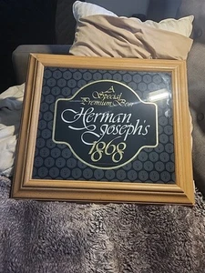 Herman Joseph’s 1868 Bar Mirror Sign A Special Premium Beer 19 x 17 - Picture 1 of 3