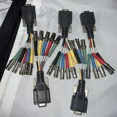 Extron  SYM BNCF 6"  15pin HD Male to BNC Female Mini High (5 Lot)  A224W47/RAB3 - Image 1 of 4