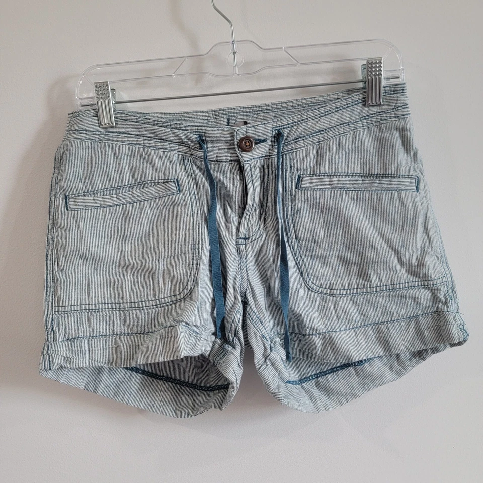 Pantalones Cortos para Mujer The North Face Talla 2 Rayas Mezcla de Lino Senderismo Camping Aire Libre Foto 1 de 4