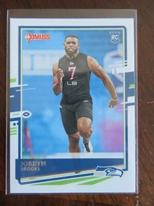 2020 Donruss Football Rookie Card RC Jordyn Brooks Seattle Seahawks NFL - Picture 1 of 2