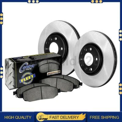 Rotores y pastillas de freno delanteros centrados para 92-93 1998 1999 2000 Chevrolet K3500 Foto 1 de 4