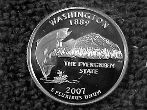 S Washington State Quarter 2007 de prueba conjunto - Imagen 1 de 2
