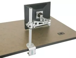 Single Arm Monitor Desk Table Mount Stand/For 1 LCD Fully Swivel Clamp Up to 27" - Picture 1 of 1