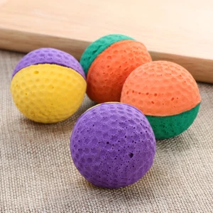 4 Pezzi Palline per Gatti in Schiuma Riduci Ansia Giocattoli per Gatti - Foto 1 di 12