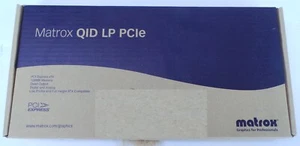 4 head Matrox QID-E128LPAF PCIE 128 MB Quad Digital Analog Full Low Profile NEW - Picture 1 of 4