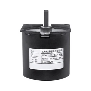 15rpm/Min Synchronous Motor 220V AC 25W Permanent Magnet CW/CCW 60KTYZ - Picture 1 of 16