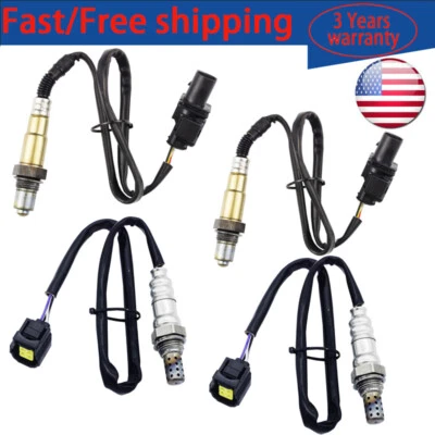 4PCS Oxygen Sensor Upstream+Downstream For 2006 2007 Mercedes-Benz C230 C280 C35 - Image 1 of 4