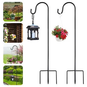 2 PCS Shepherds Hook Outdoor 35 inch 1/2 inch Thick Garden Shepherds Hook Met... - Picture 1 of 8