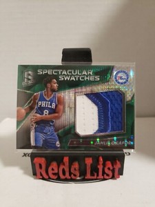 2016-17 Spectra Spectacular Swatches Green Pulsar 1/5 Jahlil Okafor RARE! 76ers
