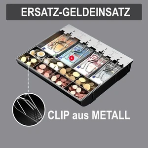 Münzfach für 8 Münzen  EURO - Standart  ErsatzMünzfach für 410mm breite Geldlade - Bild 1 von 5