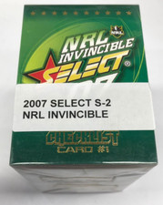 2007 Select NRL Invincible Trading Card COMPLETE 195-CARD BASE CARD SET