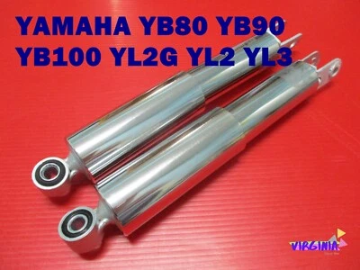Yamaha YL2 YL2G YB80 YB90 YB100  Rear Chrome  Shock Set 290mm. **vi628** - Image 1 of 4