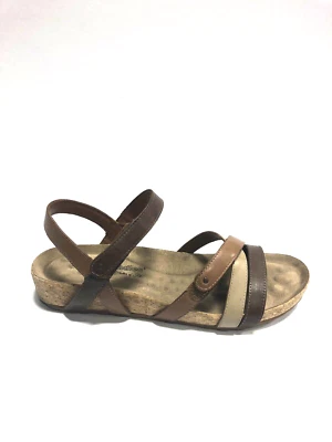 Sandalias para mujer Walking Cradles piscina, cuero marrón, talla 9,5 M Foto 1 de 4