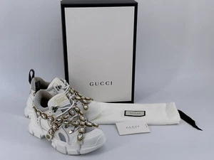 Nuevas Zapatillas Original Mujer GUCCI Cuero Flashtrek 541445 - Talla 36 / UK-3 / US-6 / - Imagen 1 de 12