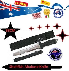 Cuchillo grande de 33 cm mariscos, abulón - cuchillo de buceo pesca submarina - Imagen 1 de 2