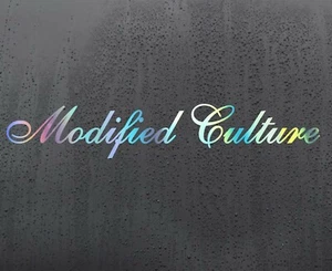 50cm Modified Culture Chrome holographic vinyl sticker funny car decal jdm dub - Picture 1 of 2