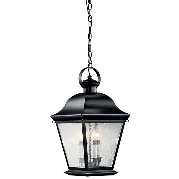 Kichler 9804BK Mount Vernon Black 4 Light Outdoor Pendant