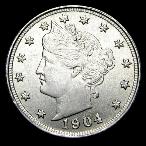 1904 Liberty V Nickel ---- Gem BU++ Condition Coin ---- #QQ071 Cover