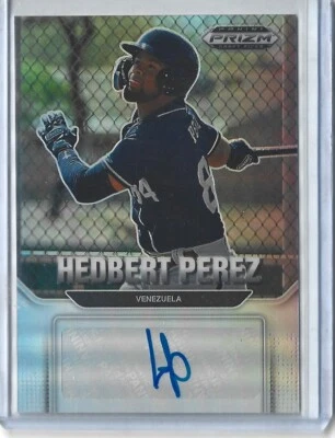 2022 Panini Prizm Draft Picks - Autographs Silver #AU-HP Hedbert Perez (AU, RC) - Image 1 of 2