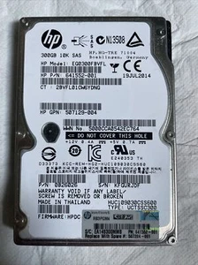 FESTPLATTE HP EG0300FBVFL 641552-001 300GB 10000U/min 64MB CACHE SAS-2 2.5" Zoll - Bild 1 von 4