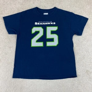 Seattle Seahawks Shirt Adult Large Blue Richard Sherman 25 NFL Football - Picture 1 of 8