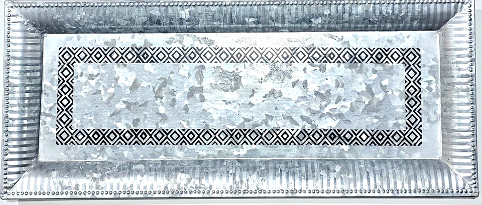 Global Trek 发现来自世界各地的物品 GT 镀锌托盘带黑色 — 第 1/1 张图片