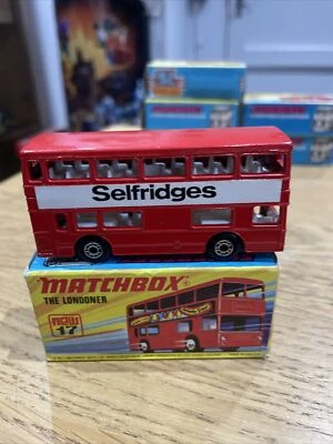 Autobús Matchbox Superfast MB-17b Daimler Fleetline Londoner Selfridges original Foto 1 de 4