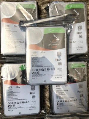 New Seagate IronWolf NAS 10TB 7200RPM 3.5" SATA Hard Drive HDD ST10000VN0008 - Image 1 of 3