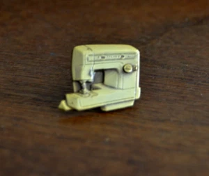Vintage Sears Sewing Machine Employee Lapel Award Pin Brass GoldTone Advertising - Picture 1 of 4