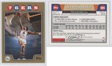 2008-09 Topps Gold Border /2008 Julius Erving #194 HOF